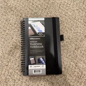 Black Hardcover Business Notebook